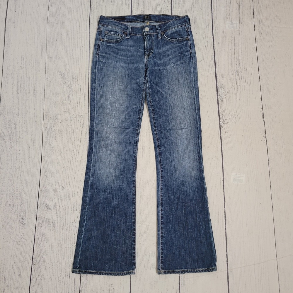 Citizens of Humanity 26 Petite Bootcut Jeans Womens Blue Medium Wash Low Rise